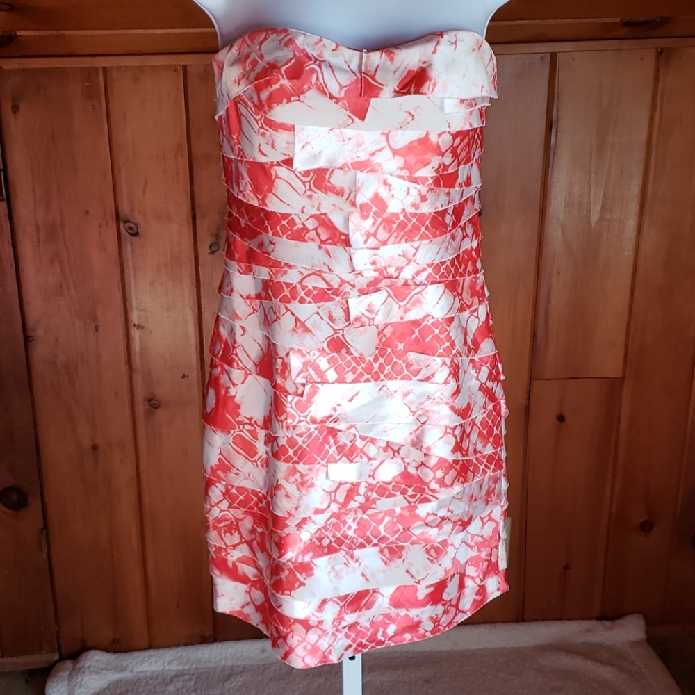 Bebe strapless cocktail dress